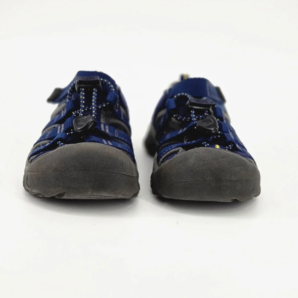 KEEN Newport H2 Navy Blue Yellow Waterproof Closed Toe Sandals Toddler Kids 10